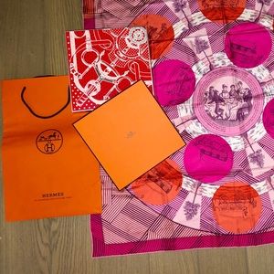 Hermès Jeu des Omnibus scarf
